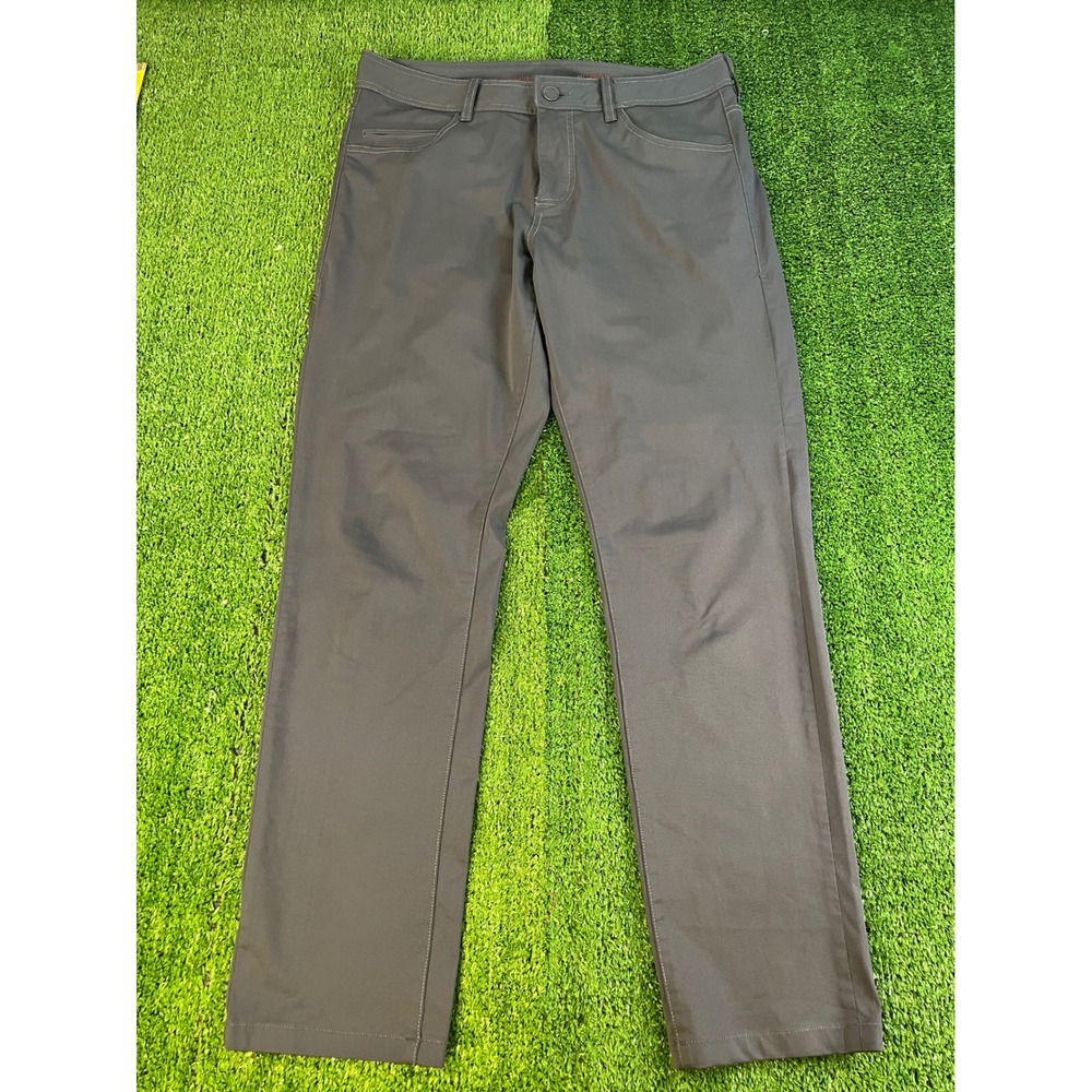Rhone Commuter Pants Mens 33 Gray Straight Leg 5-Pocket Technical Stretch Golf - Picture 2 of 8